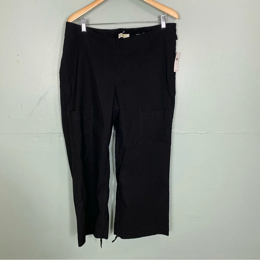 Anthropologie Maeve The Colette Pant Black Size 33‎ Ankle Plus